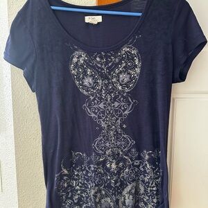 Madison & Berkeley Dark Blue Graphic Tee